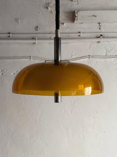 Lámpara colgante vintage de plexiglás de la era espacial, años 70