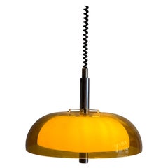 Lámpara colgante vintage de plexiglás de la era espacial, años 70