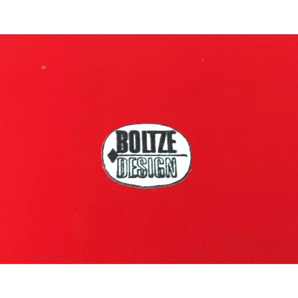 Vintage A Space Age Rotes Tablett von Boltze Design, 1970er Jahre im Angebot 4