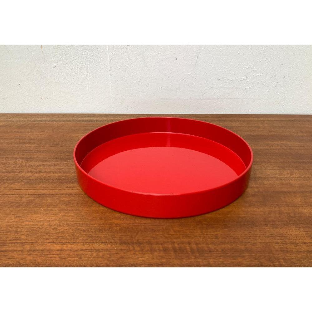 Vintage A Space Age Rotes Tablett von Boltze Design, 1970er Jahre im Zustand „Hervorragend“ im Angebot in Hamburg, DE