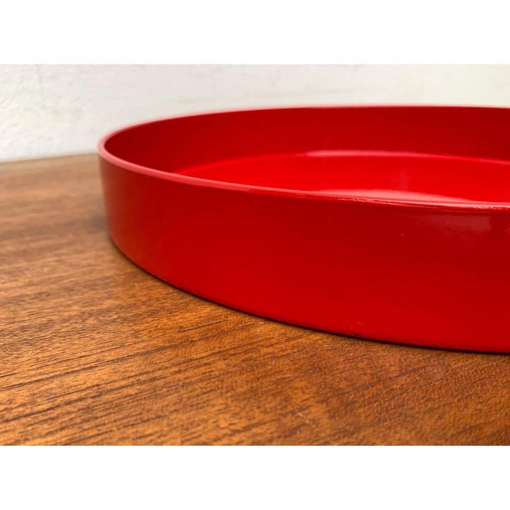 Vintage A Space Age Rotes Tablett von Boltze Design, 1970er Jahre im Angebot 1