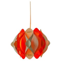 Vintage Space Age Retro Pendant Lamp, Mid Century Modern