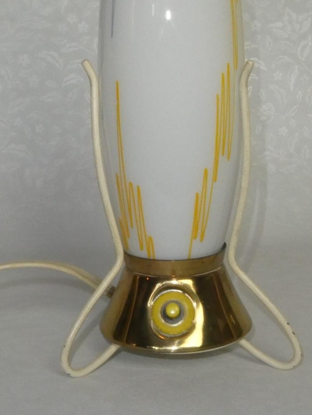Mid-Century Modern Vintage Space Age Rocket Table Lamp by Leoš Nikel Zukov, 1950s For Sale