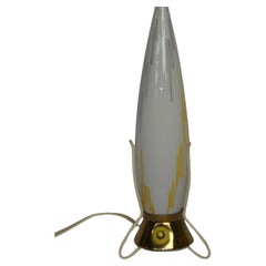 Space Age-Tischlampe mit Rakete von Leo Nikel Zukov, 1950er Jahre