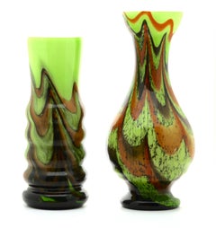 Vintage 'Space Age' Set Opaline Florence Vase, 1955