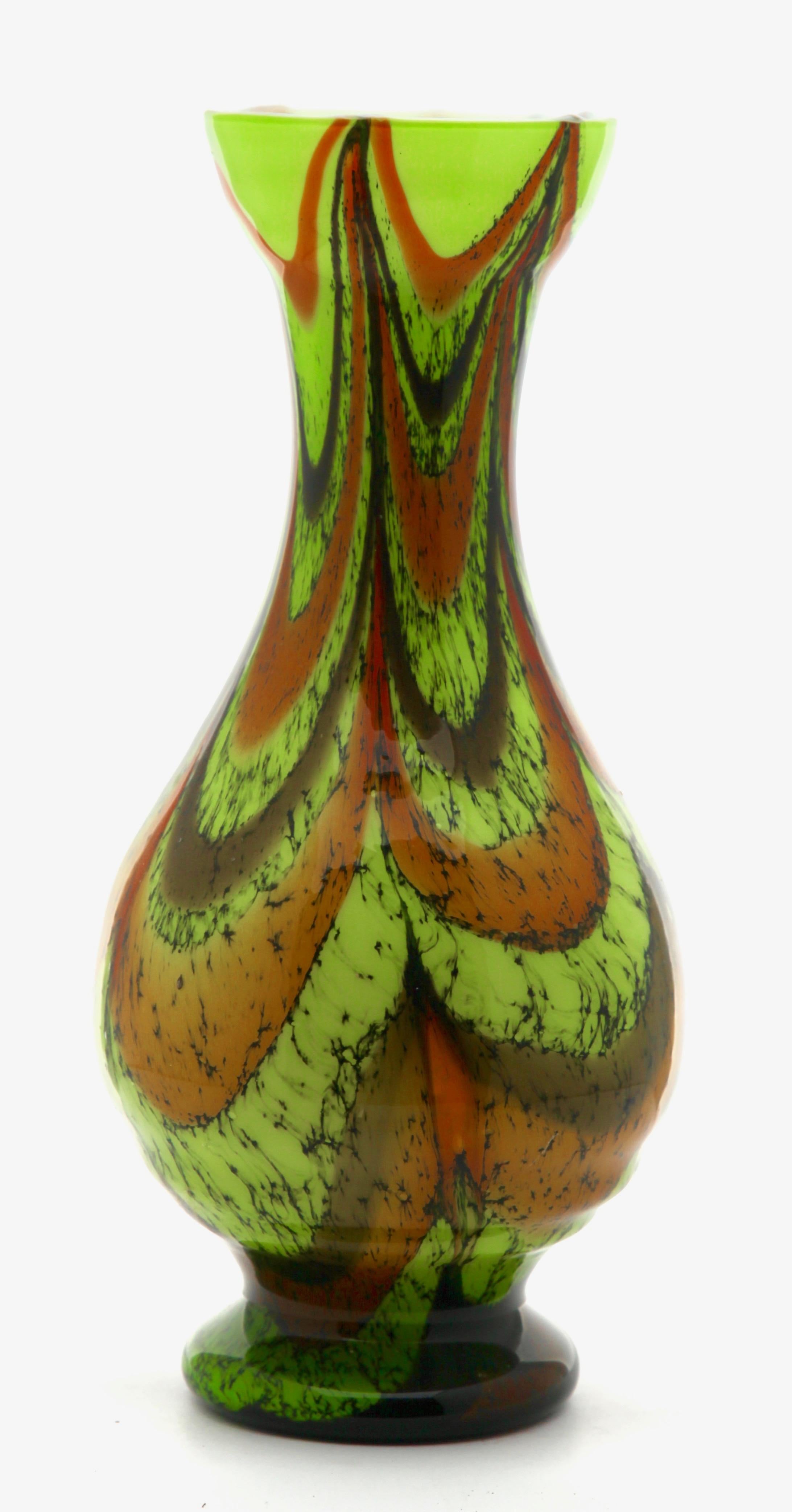 italien Vase Florence vintage en opaline de l'« ère spatiale », 1955 en vente