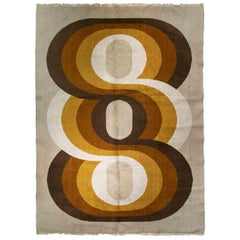 Vintage Space Age Spiral Tapestry by Hockflor, 1970s