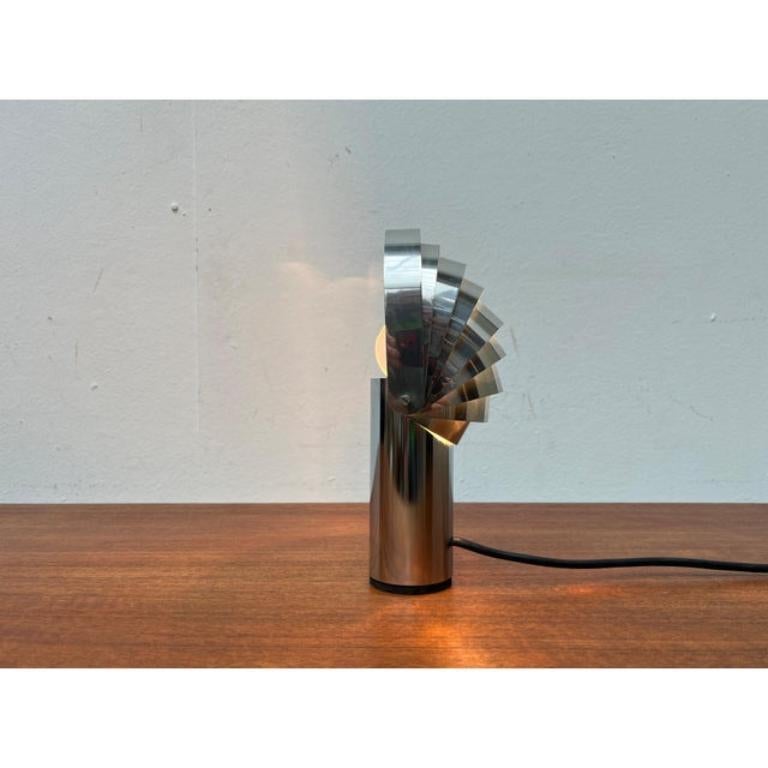 Métal Lampe de bureau suisse Visier de l'ère spatiale par E. R. Nele pour Temde, 1970 en vente