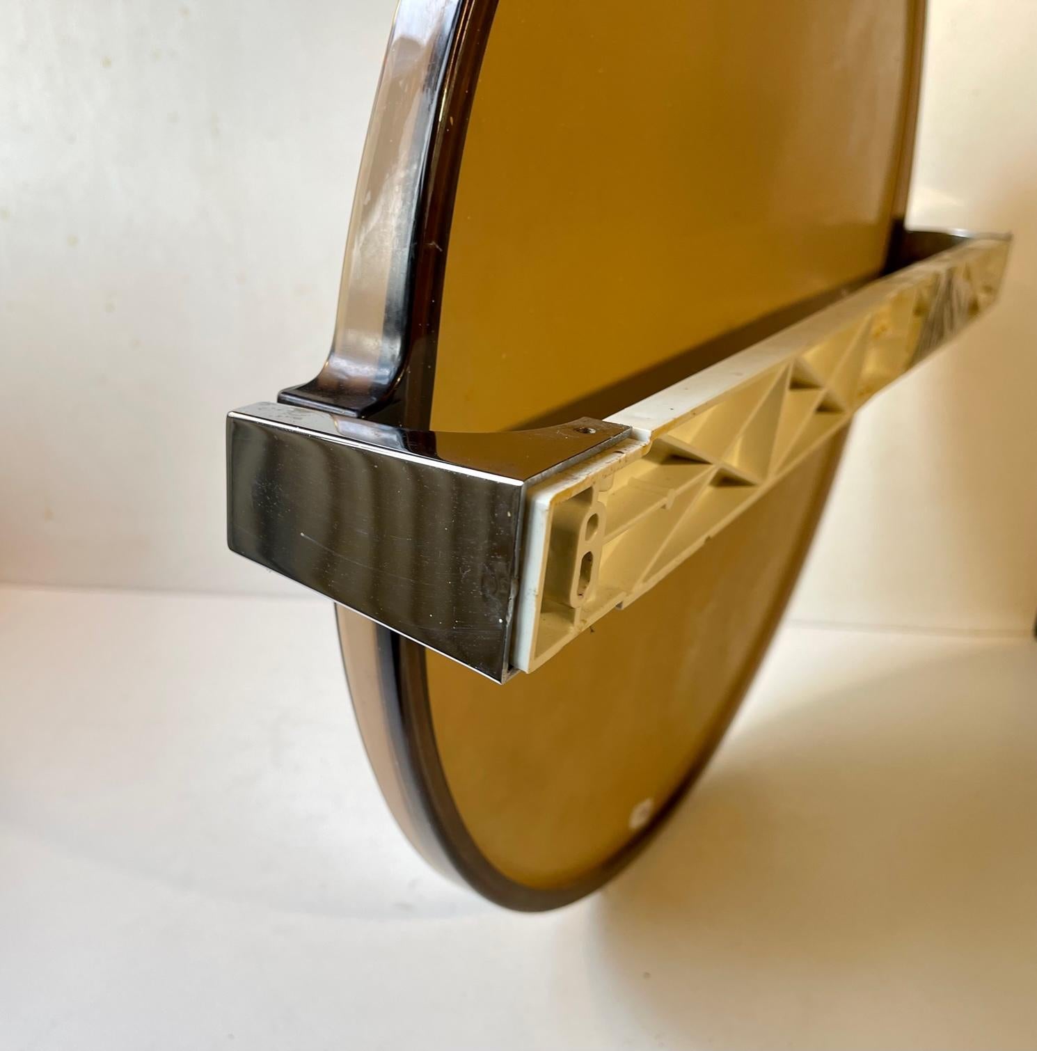 Vintage Space Age Tilting Wall Mirror by Allibert, German 1970s 3