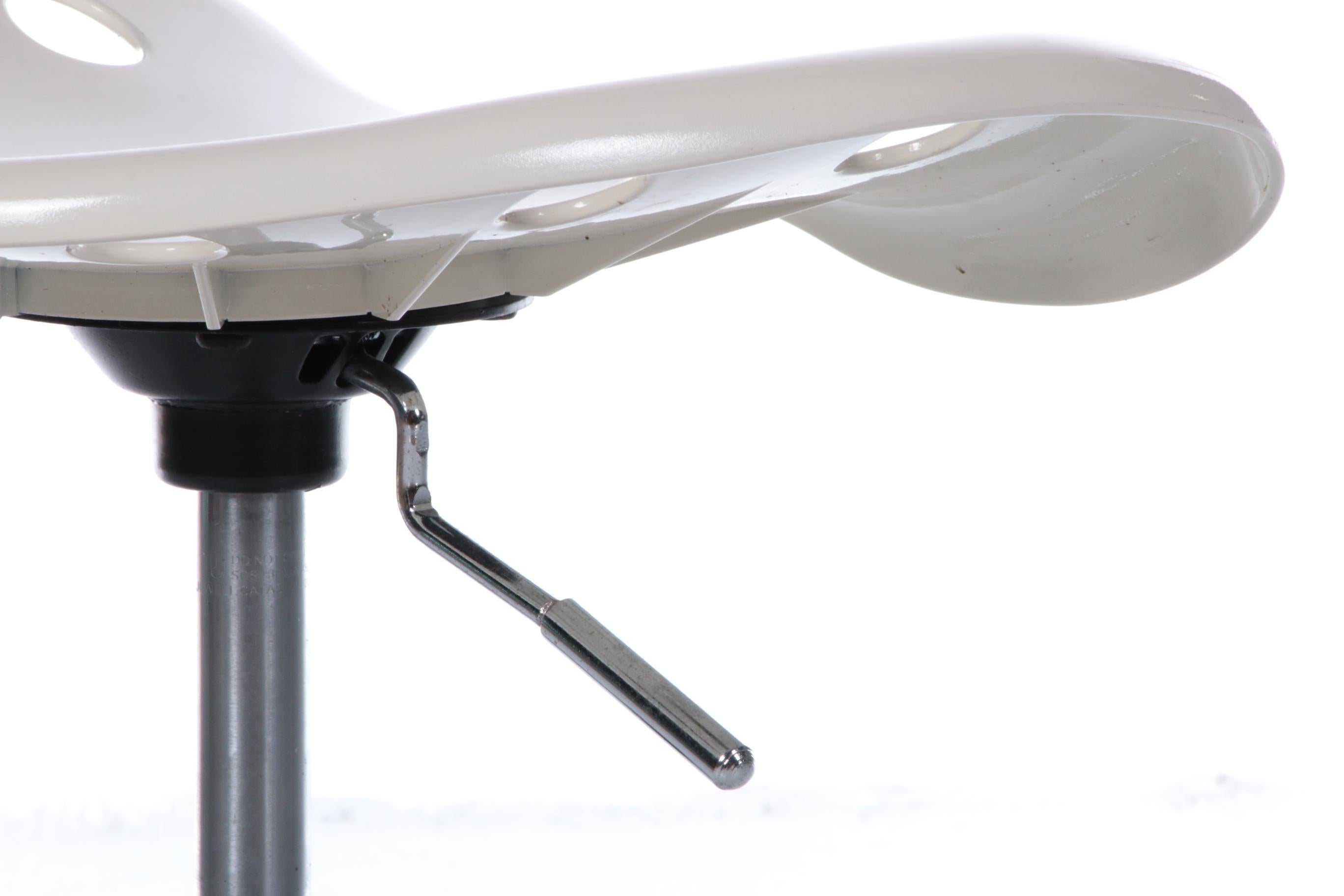 Vintage Space Age Tubular Frame Desk with Adjustable Stool, 1970 12