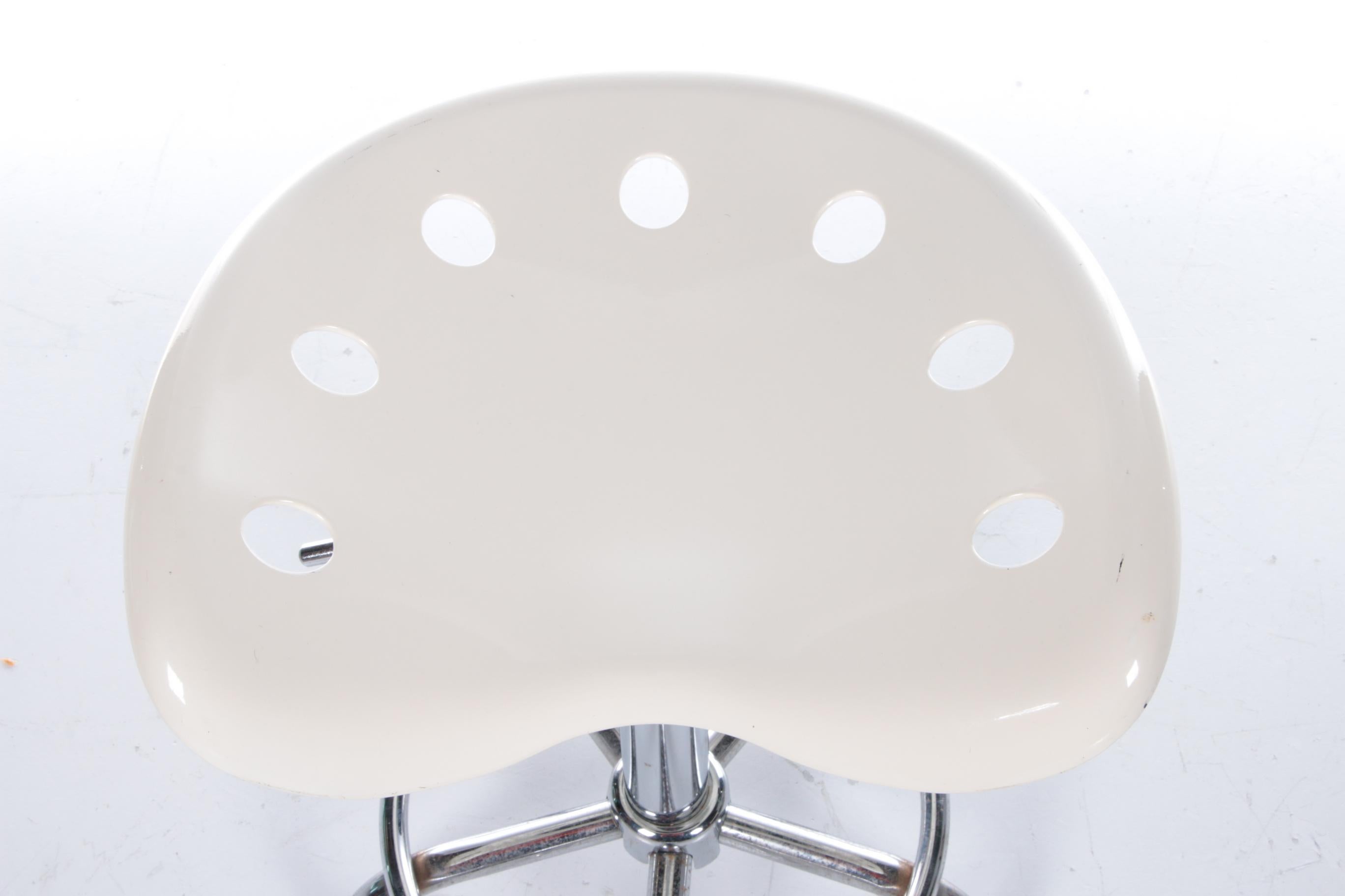 Vintage Space Age Tubular Frame Desk with Adjustable Stool, 1970 13