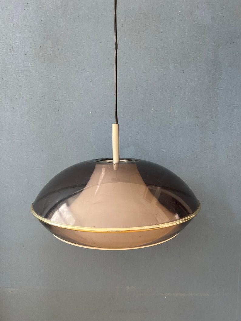 Ère spatiale Lampe suspendue UFO de l'ère spatiale en verre acrylique, 1970 en vente
