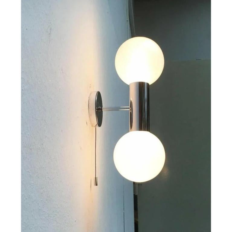 Metal Vintage Space Age Wall Lamp by Motoko Ishii for Staff, 1970s For Sale