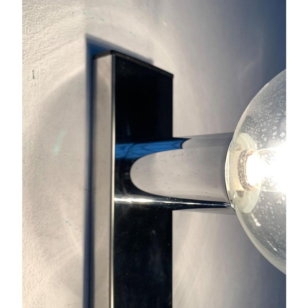 Metal Vintage Space Age Wall Lamp by Motoko Ishii for Staff, 1970s For Sale