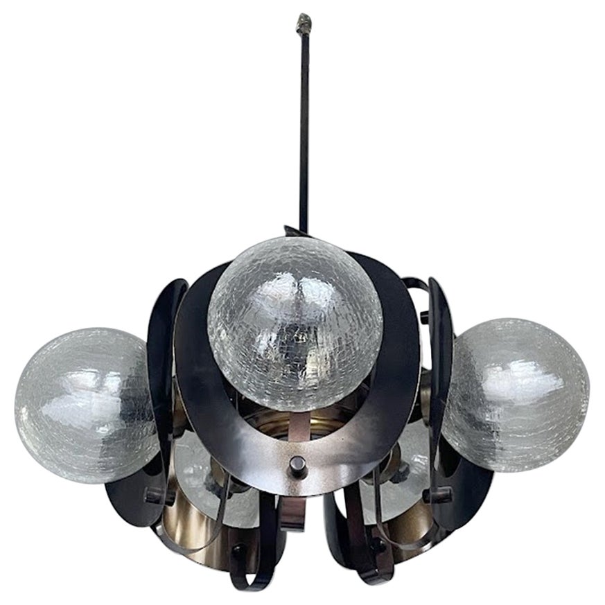 Lampadario jugoslavo d'epoca A Space Age in vendita