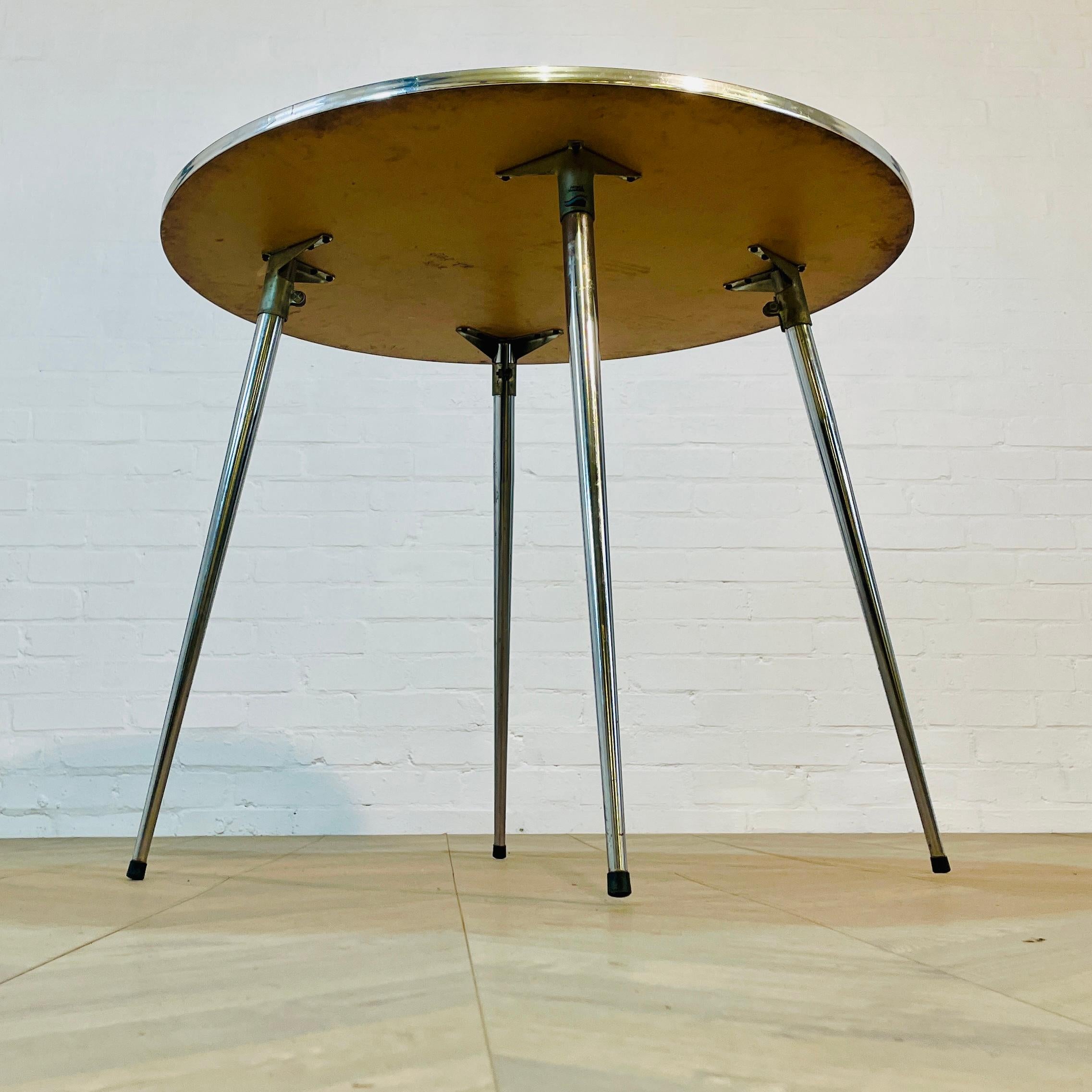 Vintage Space-Saving Dining Table by Hille International, 1970s For Sale 5