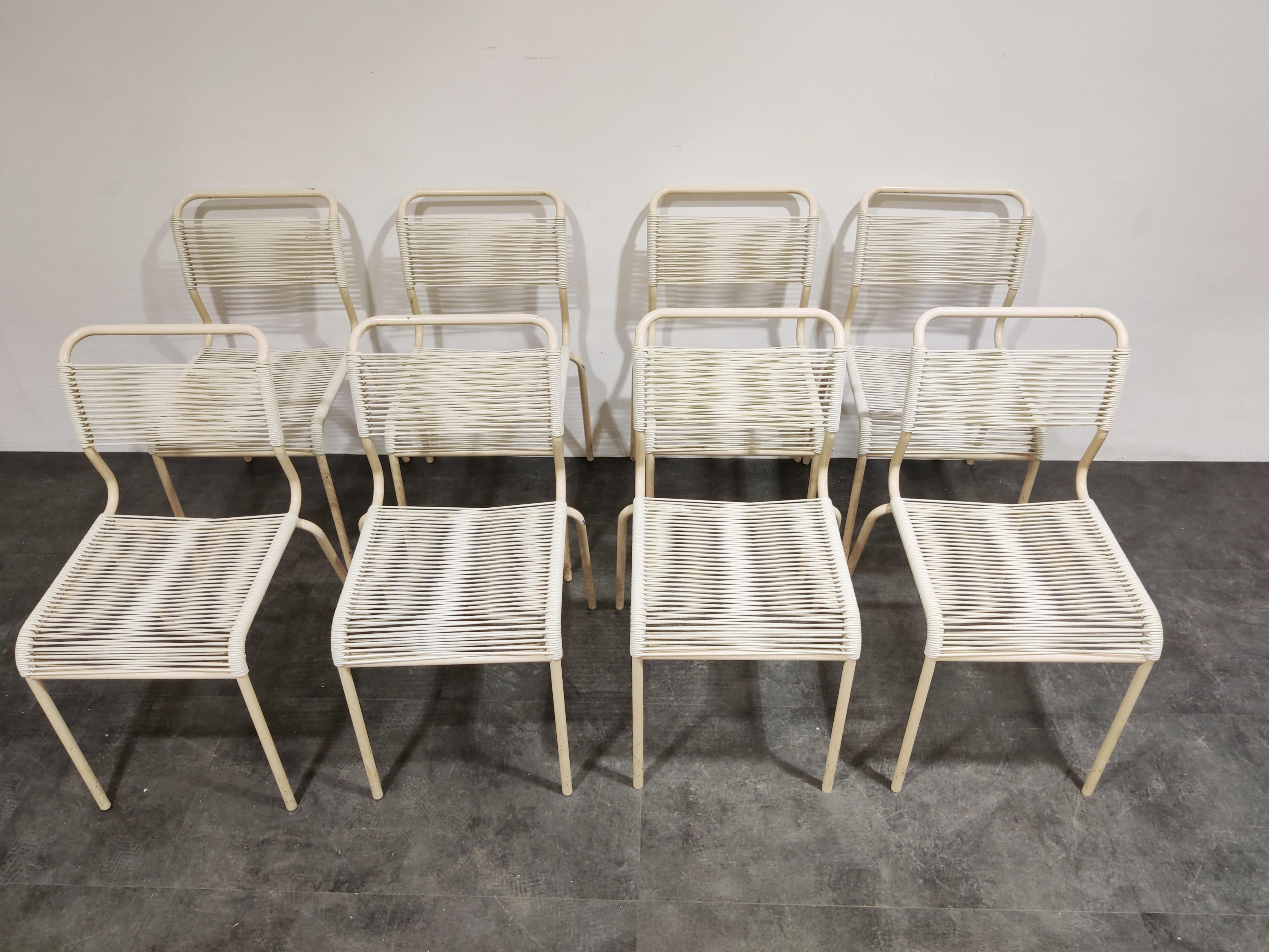 Mid-Century Modern Vintage 'Spaghetti' Chairs, Set of 6, 1960s