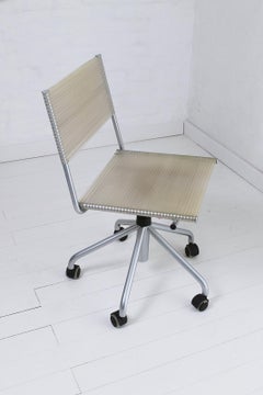 Chaise de bureau vintage spaghetti Miss B par Tito Agnoli pour Bonacina:: 1990:: Italie