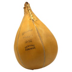 Vintage Spalding Leather Punching Bag