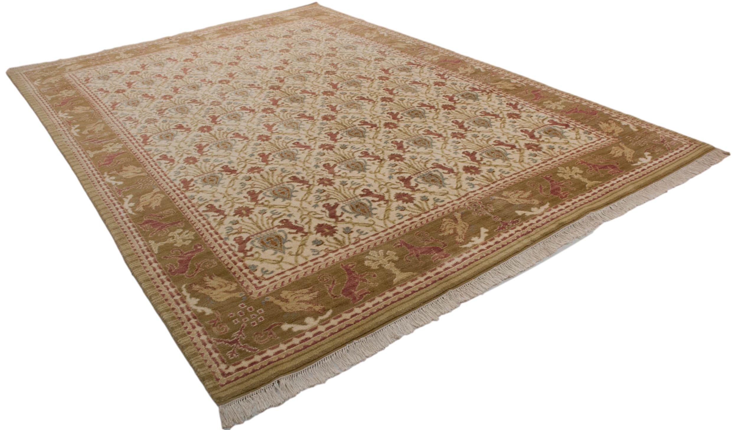 Hand-Knotted Vintage Spanish Alcaraz Design Carpet For Sale