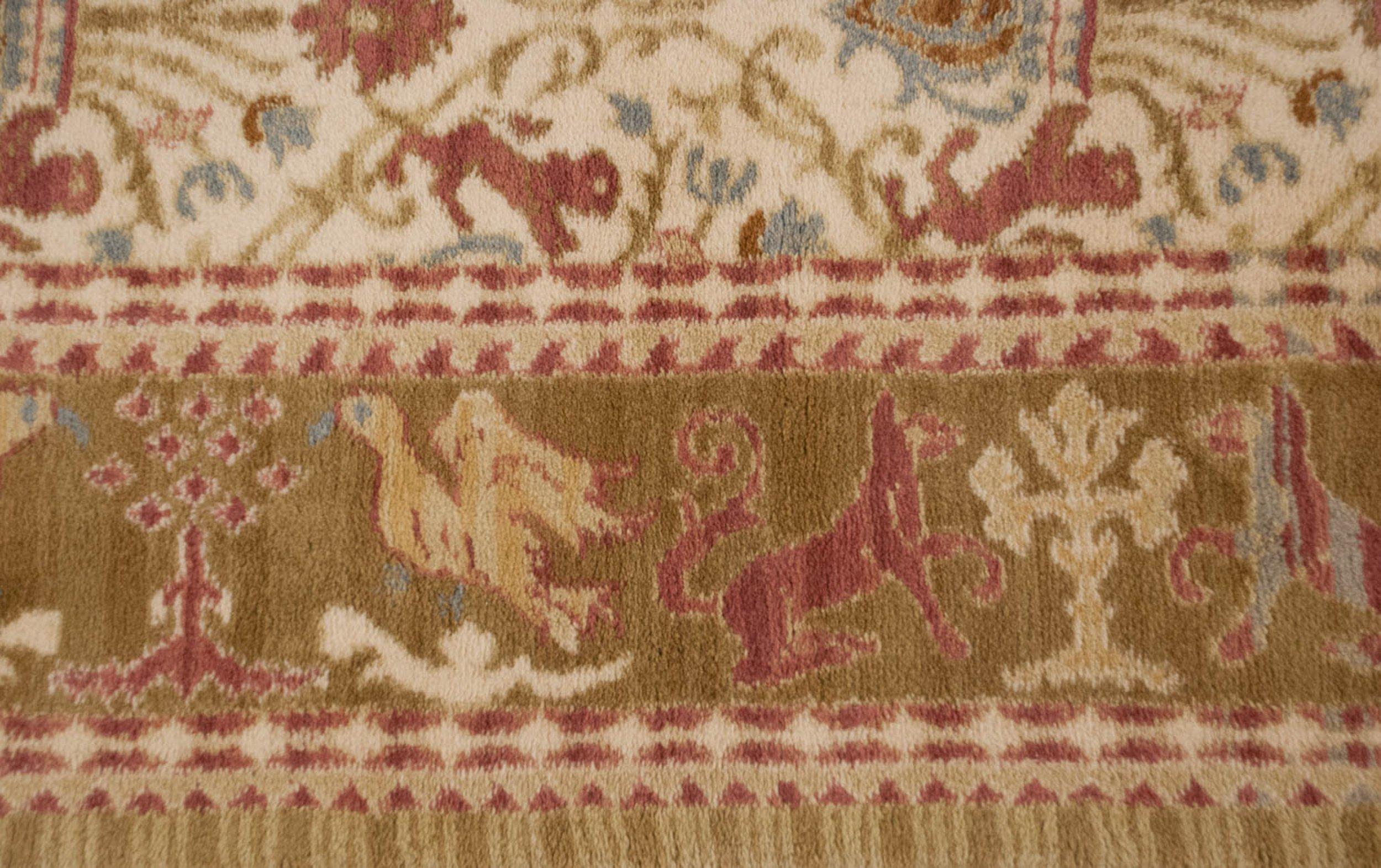 Wool Vintage Spanish Alcaraz Design Carpet For Sale