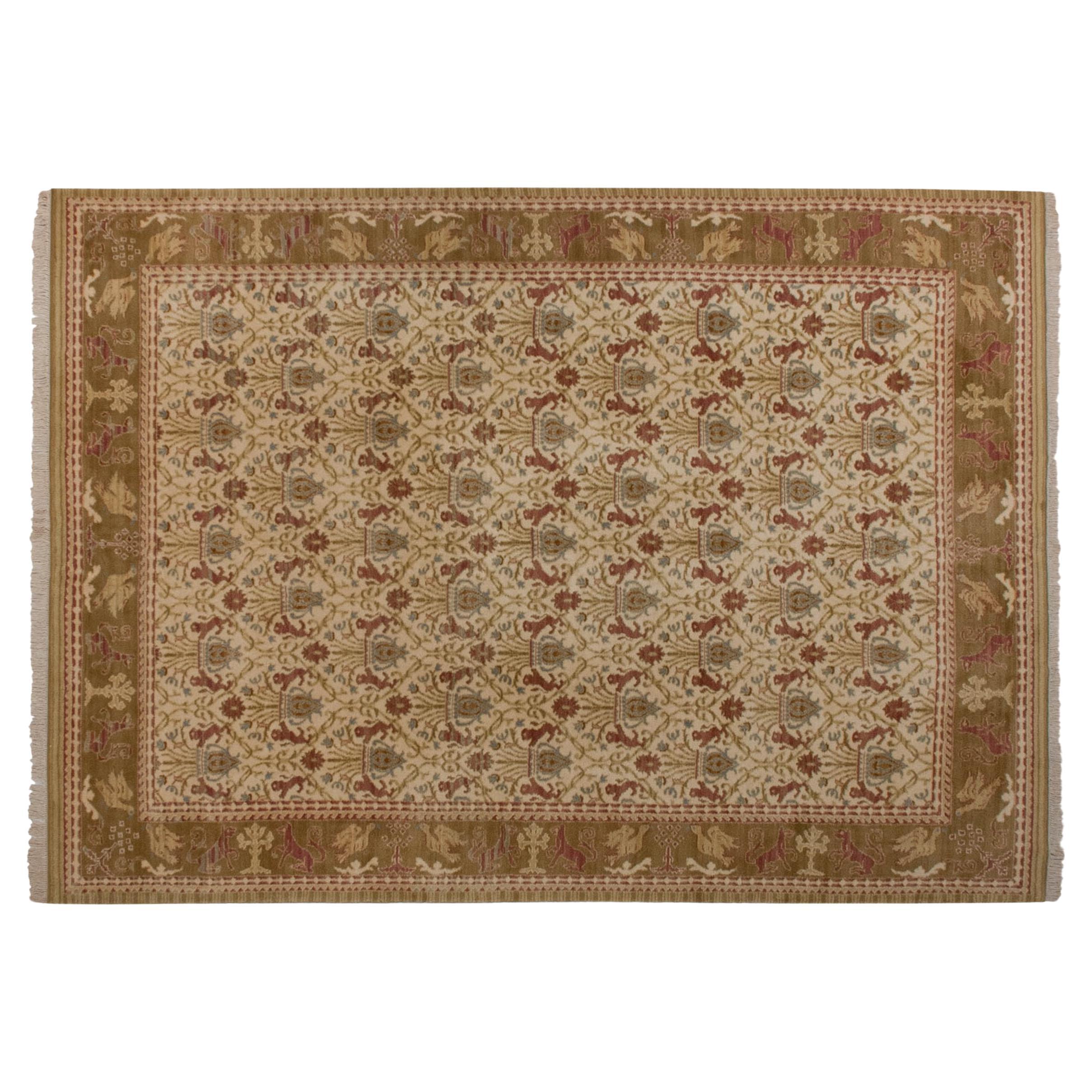 Vintage Spanish Alcaraz Design Carpet