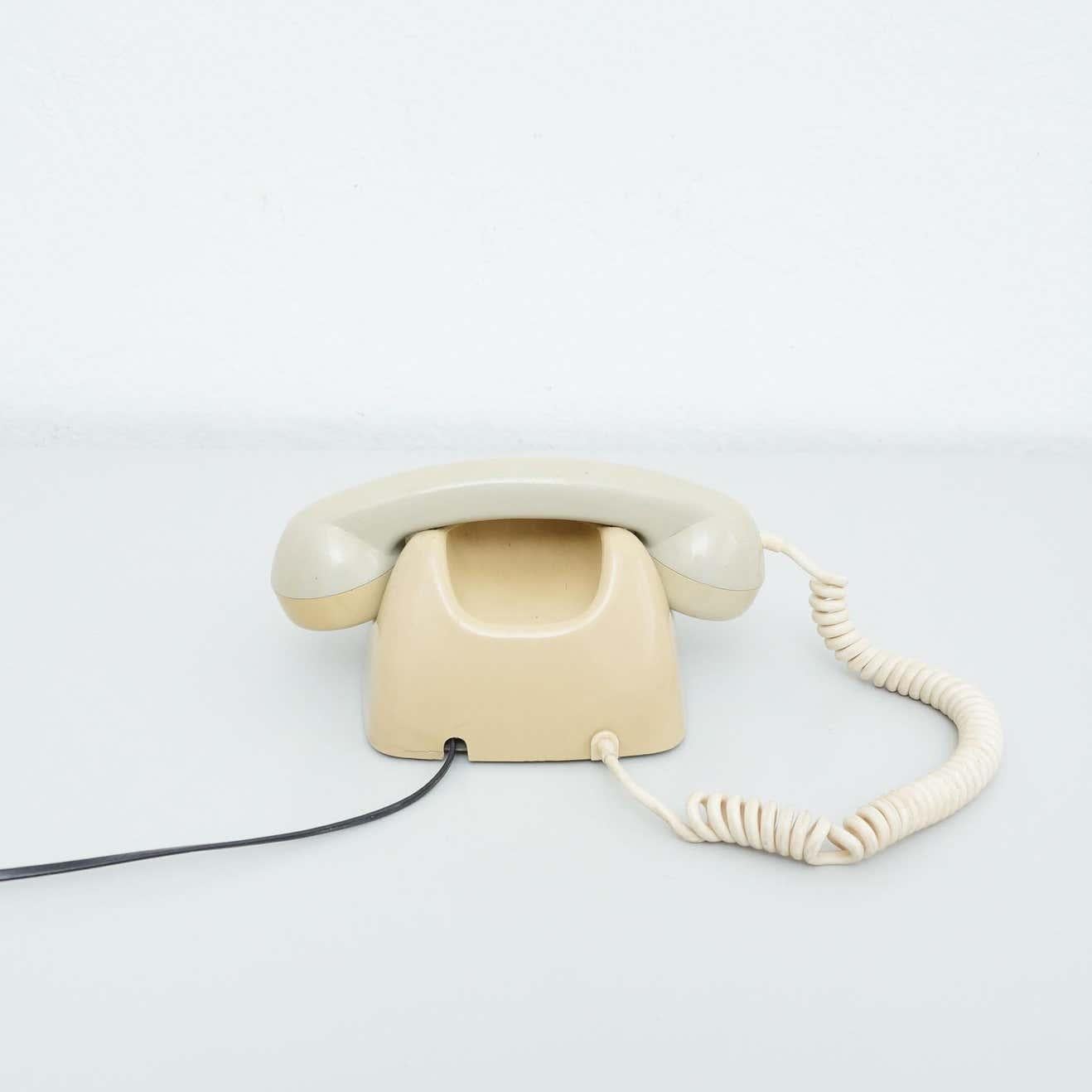 Late 20th Century Vintage Spanish Analog Telephone by Telefonica, circa 1980 For Sale