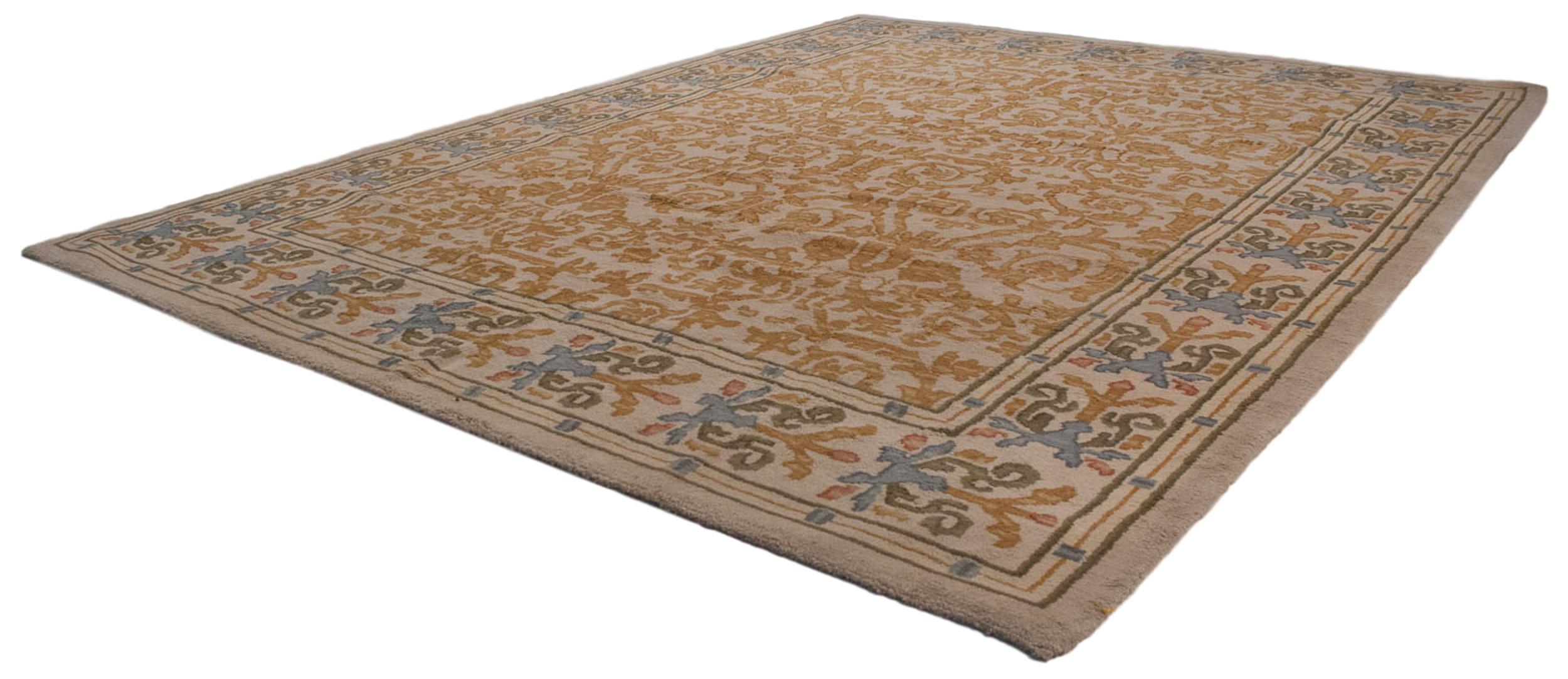 Mid-20th Century Vintage Spanish Arts And Crafts Design Carpet For Sale