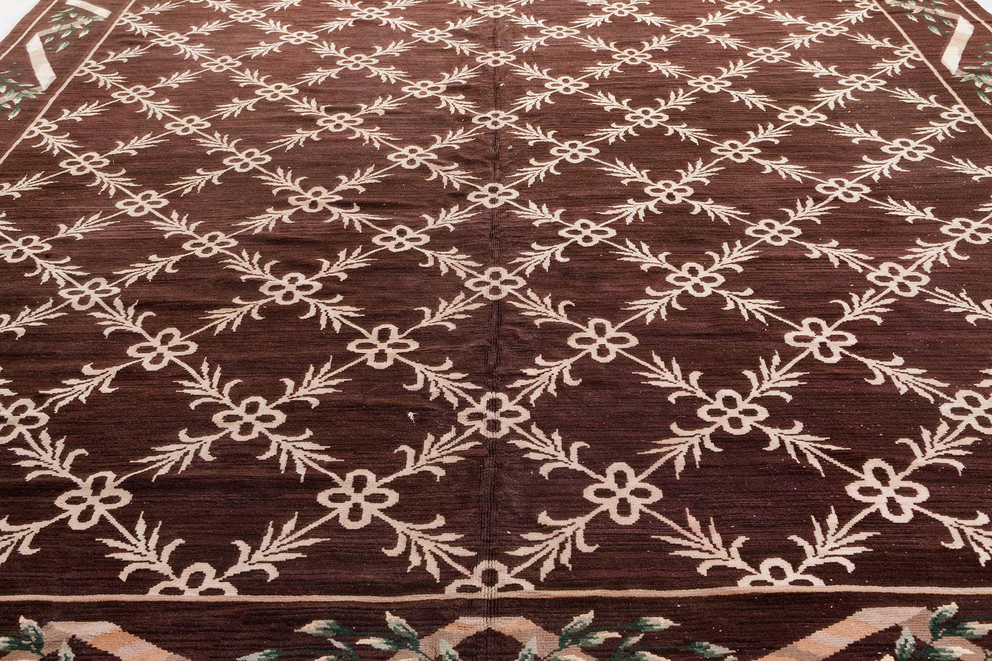 Doris Leslie Blau Vintage Spanish Cuenca Rug In Good Condition For Sale In New York, NY