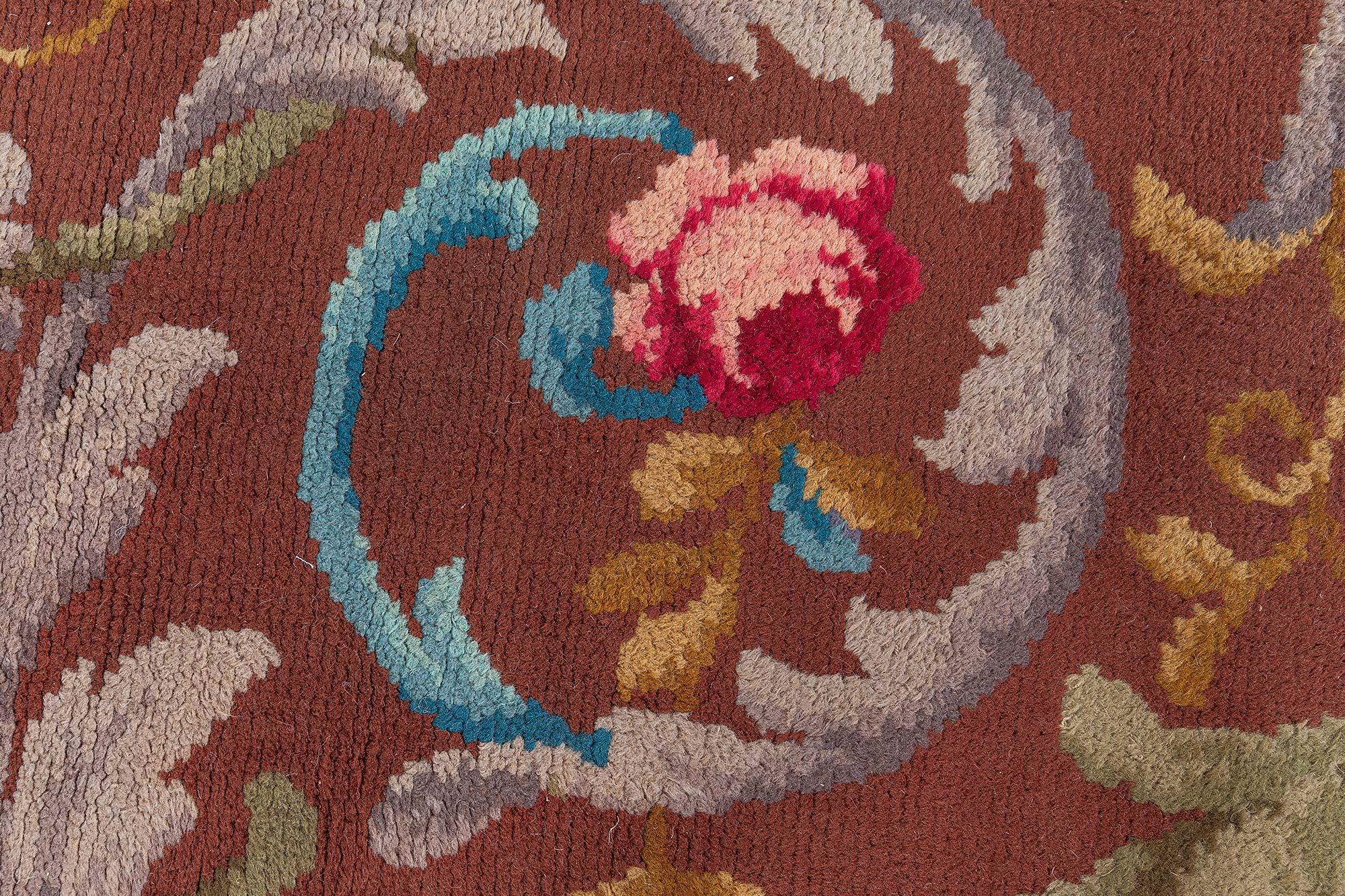 Vintage Spanish Savonnerie Rug (Größe angepasst)
Größe: 12'0