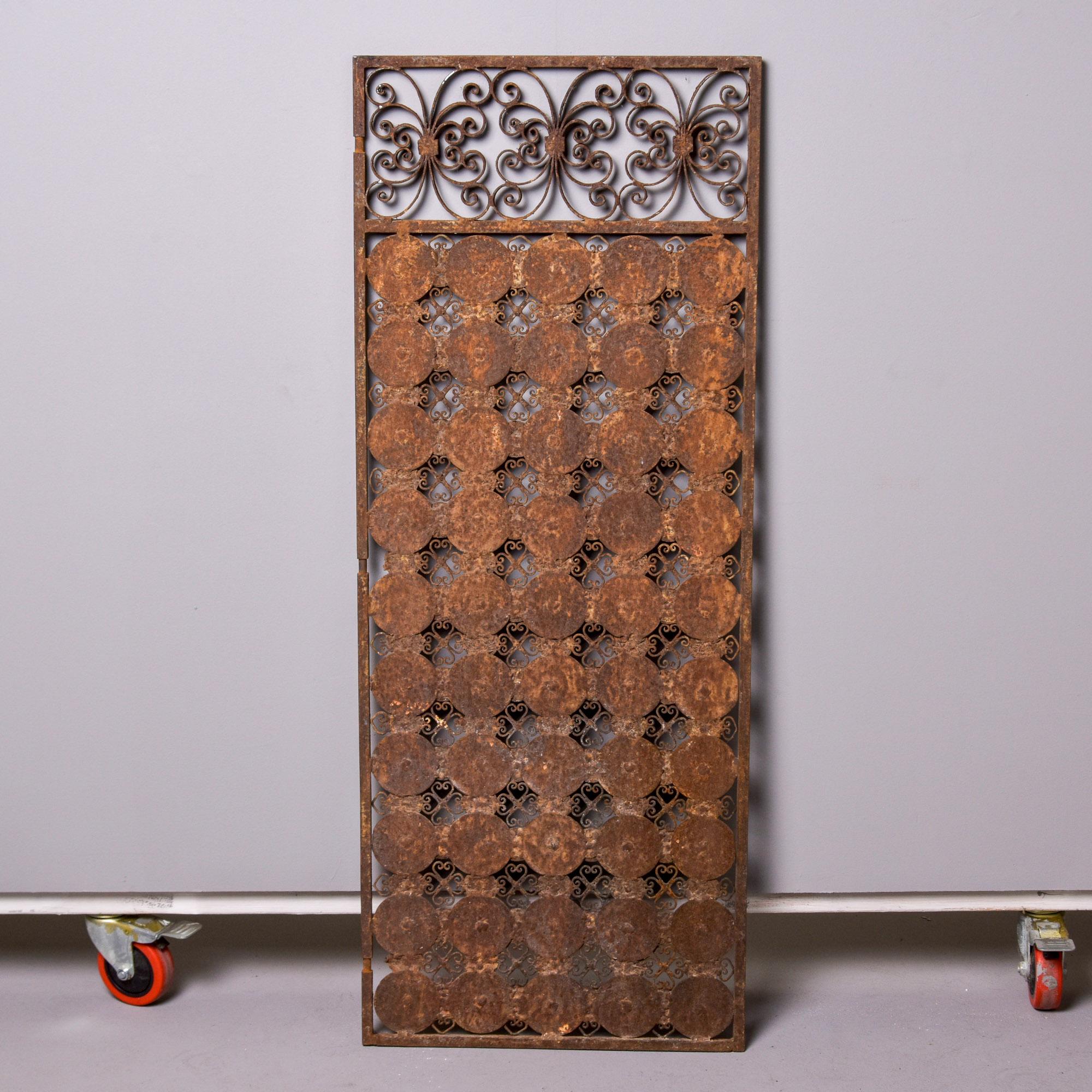Panneau de porte en fer de style brutaliste espagnol vintage en vente 6
