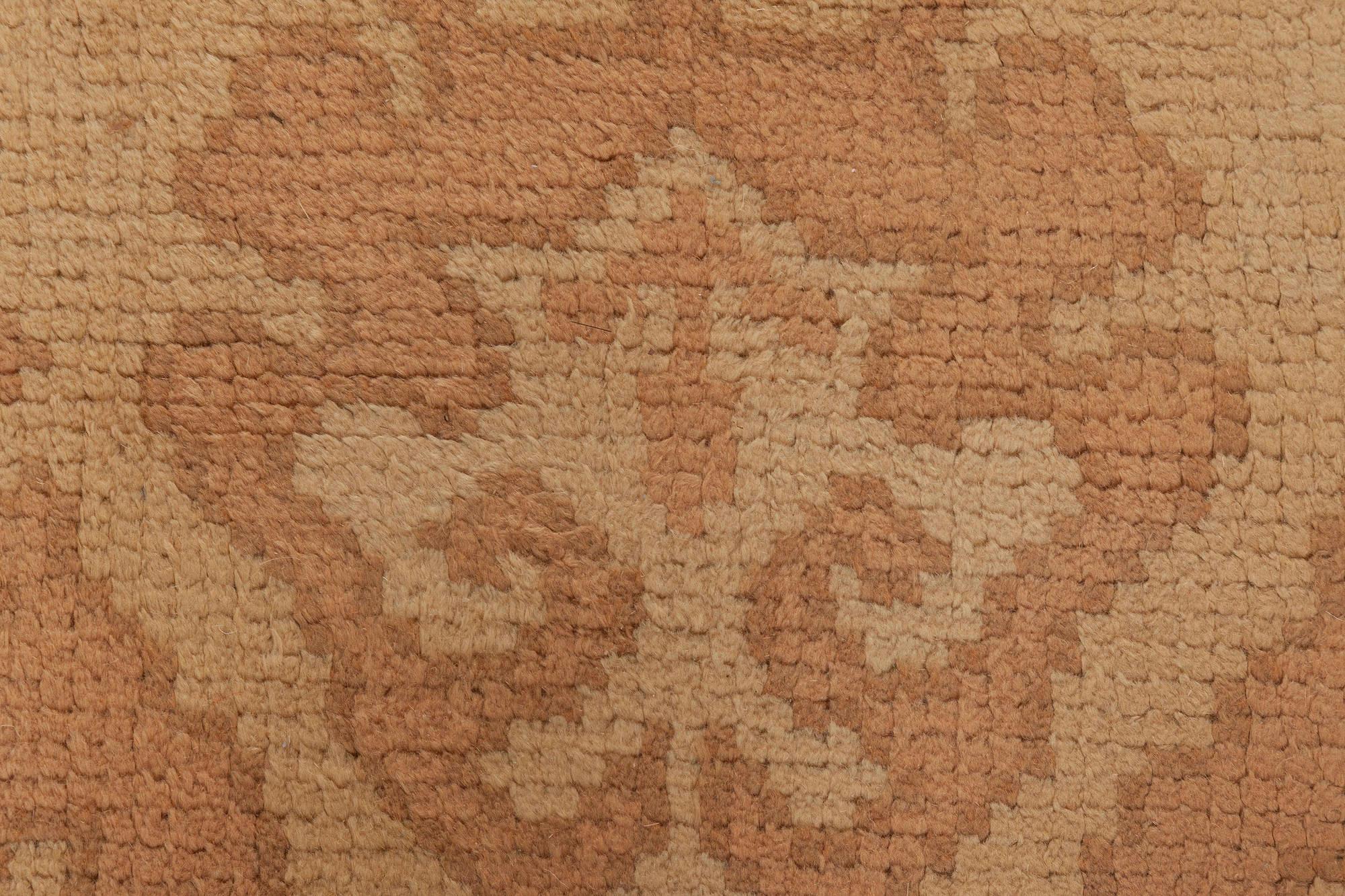 Vintage Spanish Camel Background Handmade Wool rug
Size: 11'3