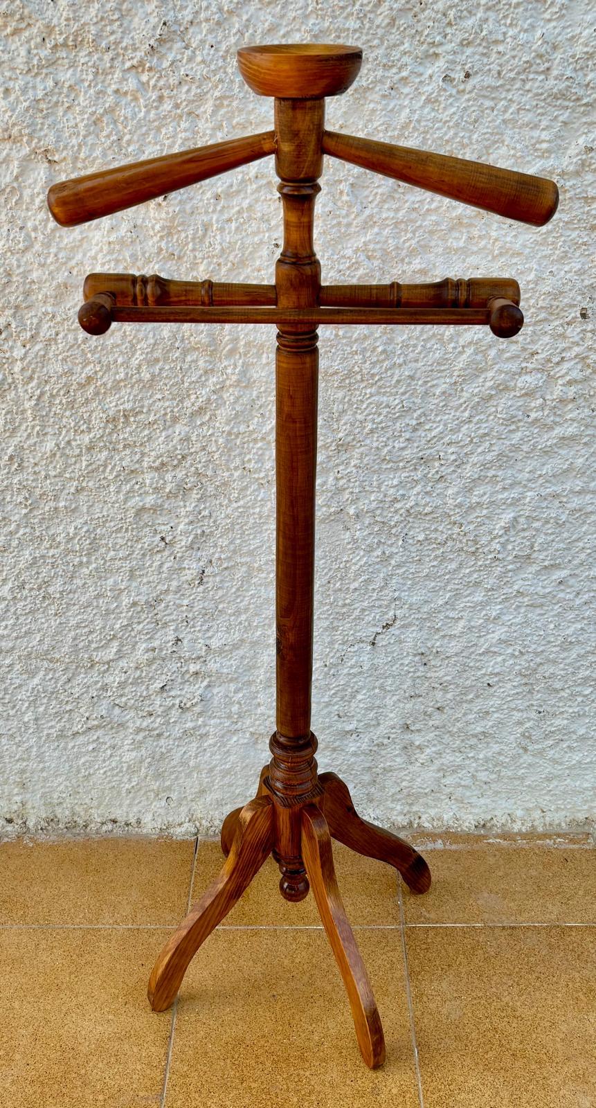 Spagnolo Appendiabiti spagnolo vintage in Oak, 1950 in vendita