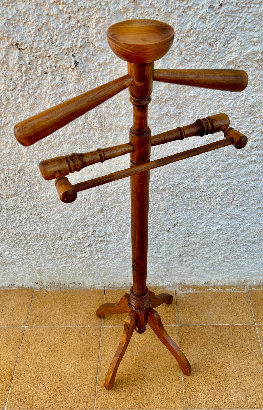 Metà XX secolo Appendiabiti spagnolo vintage in Oak, 1950 in vendita