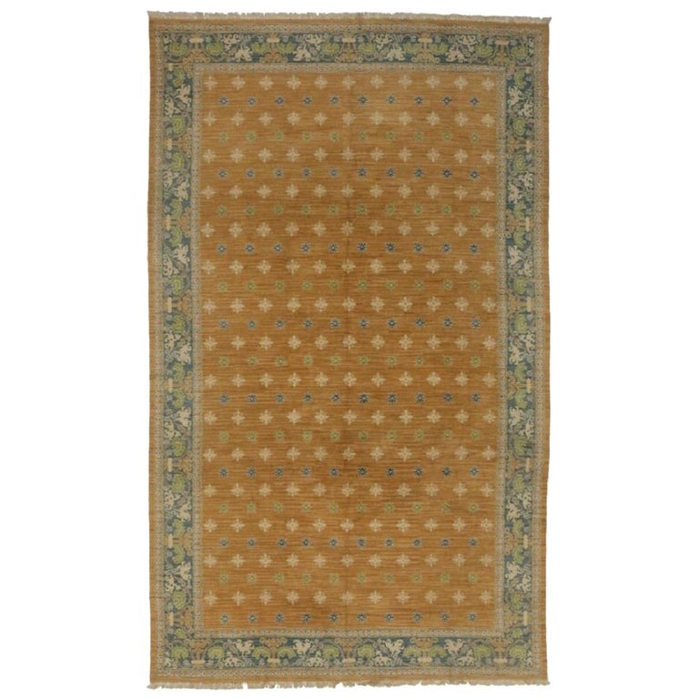 Vintage Spanish Cuenca Carpet with Arts and Crafts Mediterranean Style For  Sale at 1stDibs