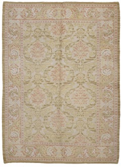 Vintage Spanish Cuenca Rug with Renaissance Palmette Design
