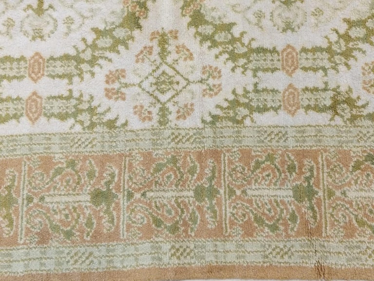 Spanish Renaissance Rugs Vintage Spanish Cuenca Rug with Renaissance Wreath Pattern For Sale at ...
