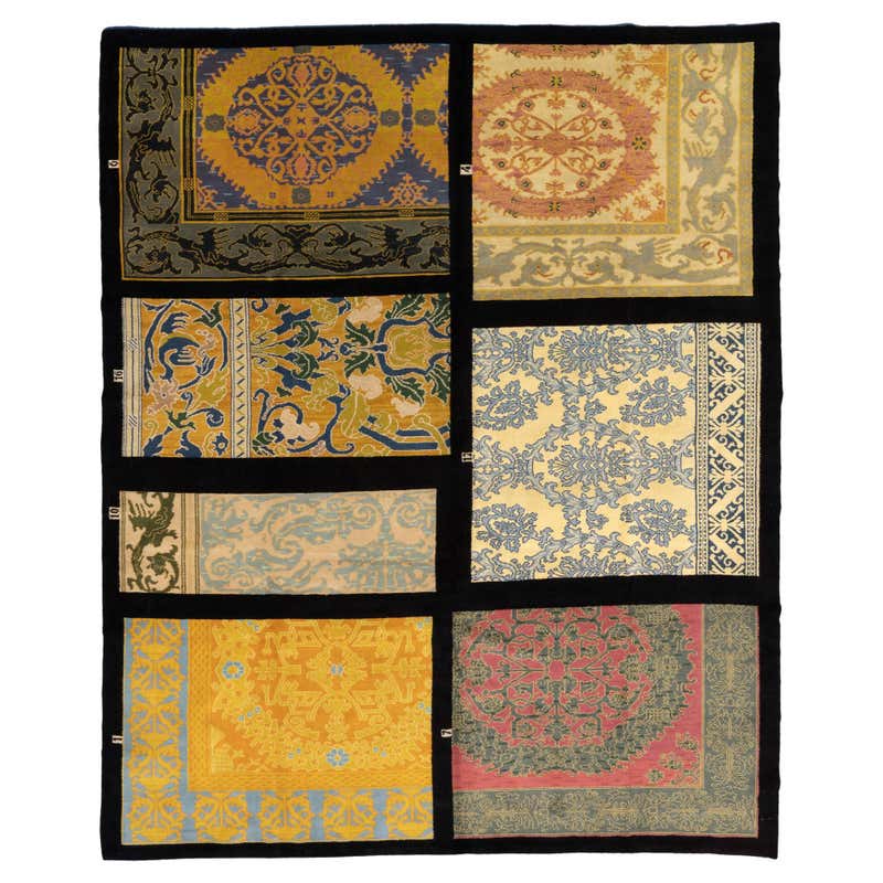 Vintage Spanish Rug. Size: 8 ft x 9 ft 3 in (2.44 m x 2.82 m) For Sale ...