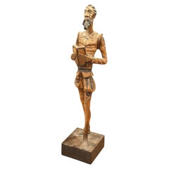 Vintage Spanish Hand-Carved Don Quixote Sculpture, Artesanía Spain No. 576