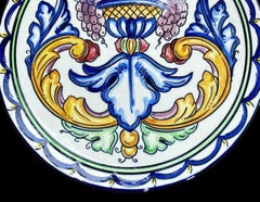 Vintage Spanish Majolica Wall Plate