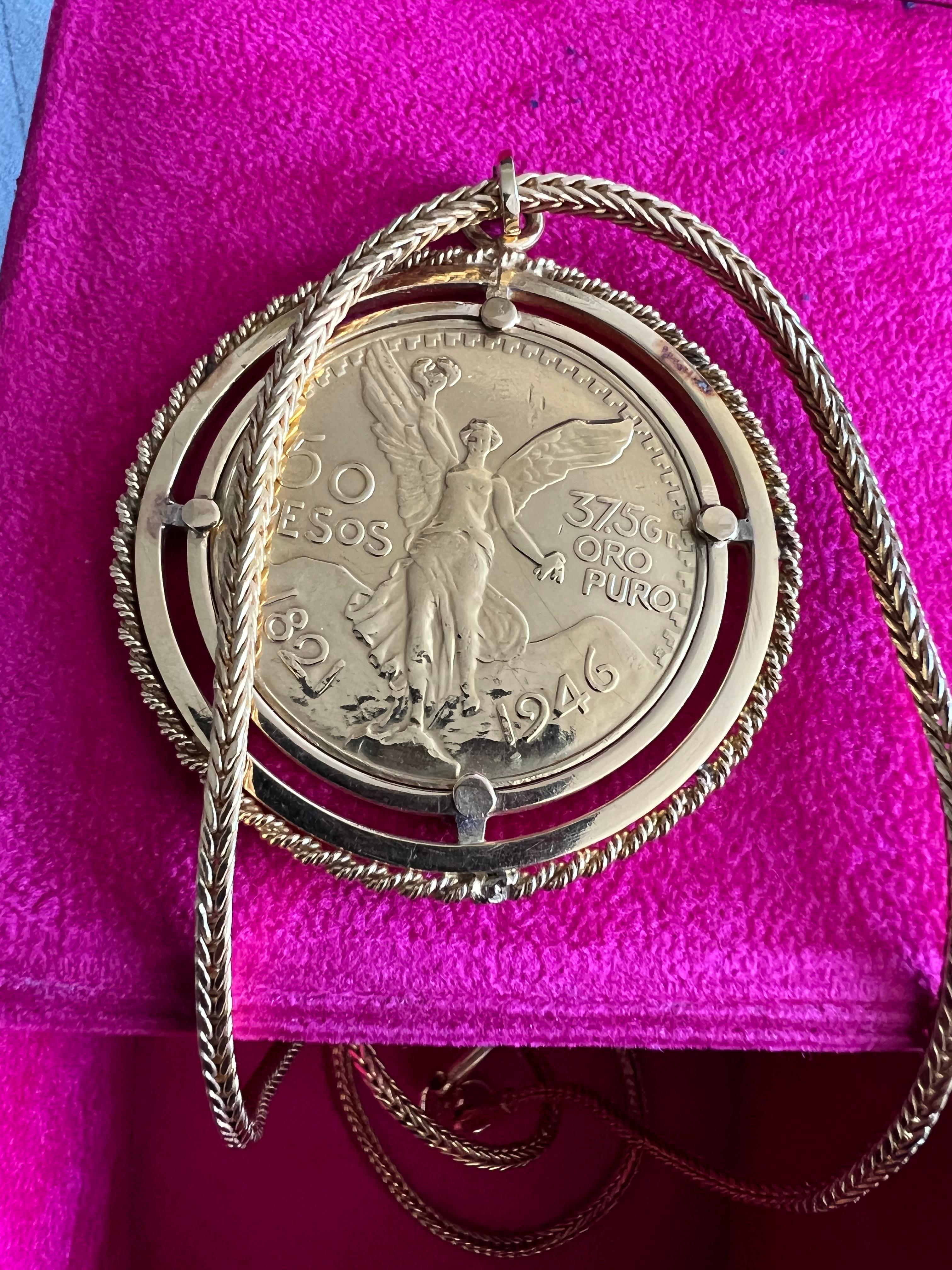 spanish medallion necklace