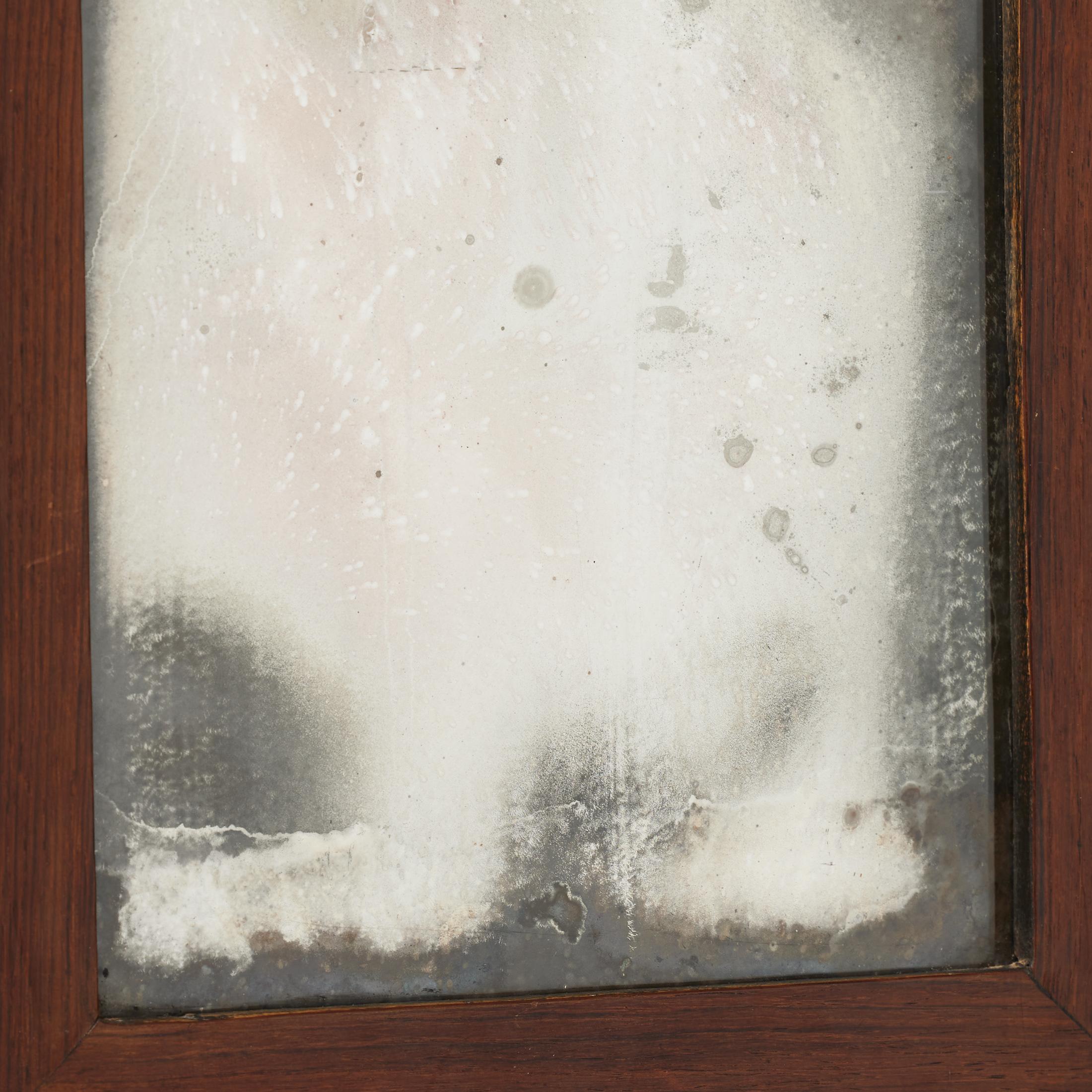 Legno Specchio spagnolo d'epoca con ossidazione profonda - Patina grezza e cornice in Wood, 1950 ca. in vendita