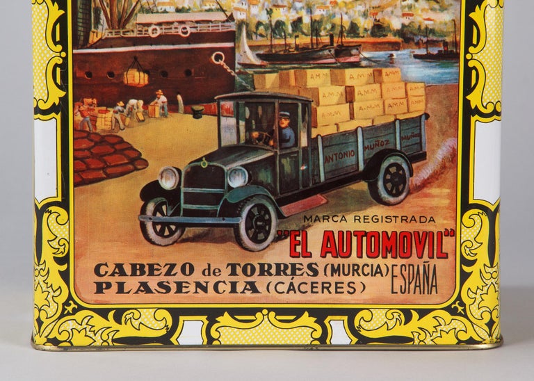 Vintage Spanish Pimiento Tin Can at 1stDibs