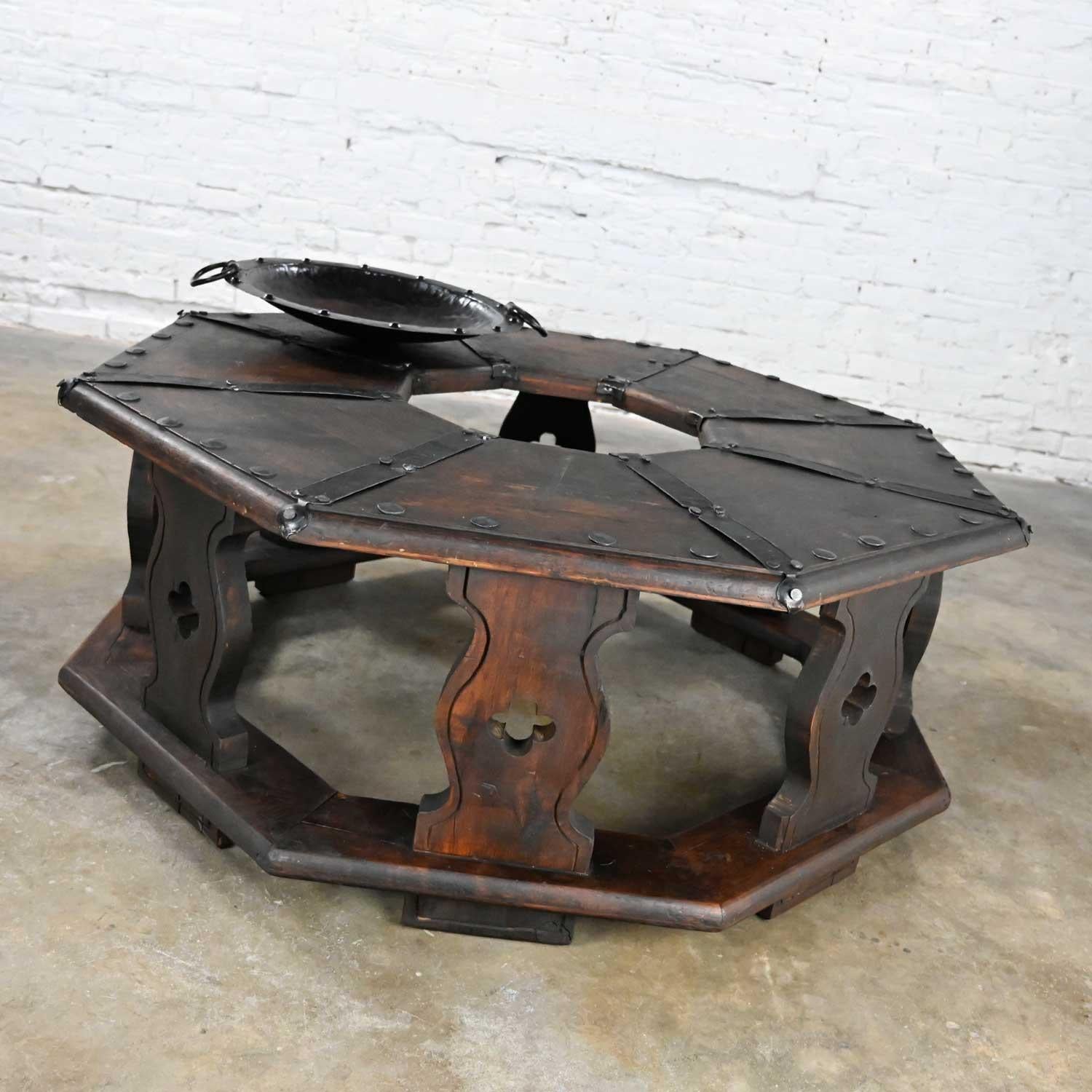 Spanish Colonial Vintage Spanish Revival Rustic Brazier Coffee Table Style Artes De Mexico Intern