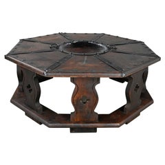 Vintage Spanish Revival Rustic Brazier Coffee Table Style Artes De Mexico Intern