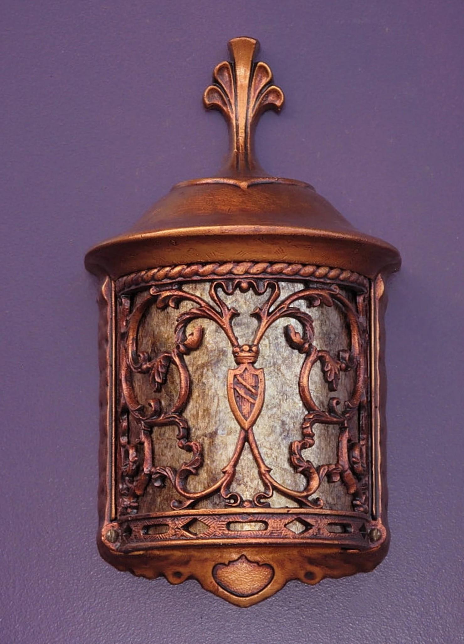 20th Century Vintage Spanish Revival Storybook Wall Lights with Mica Shade. Priced each For Sale