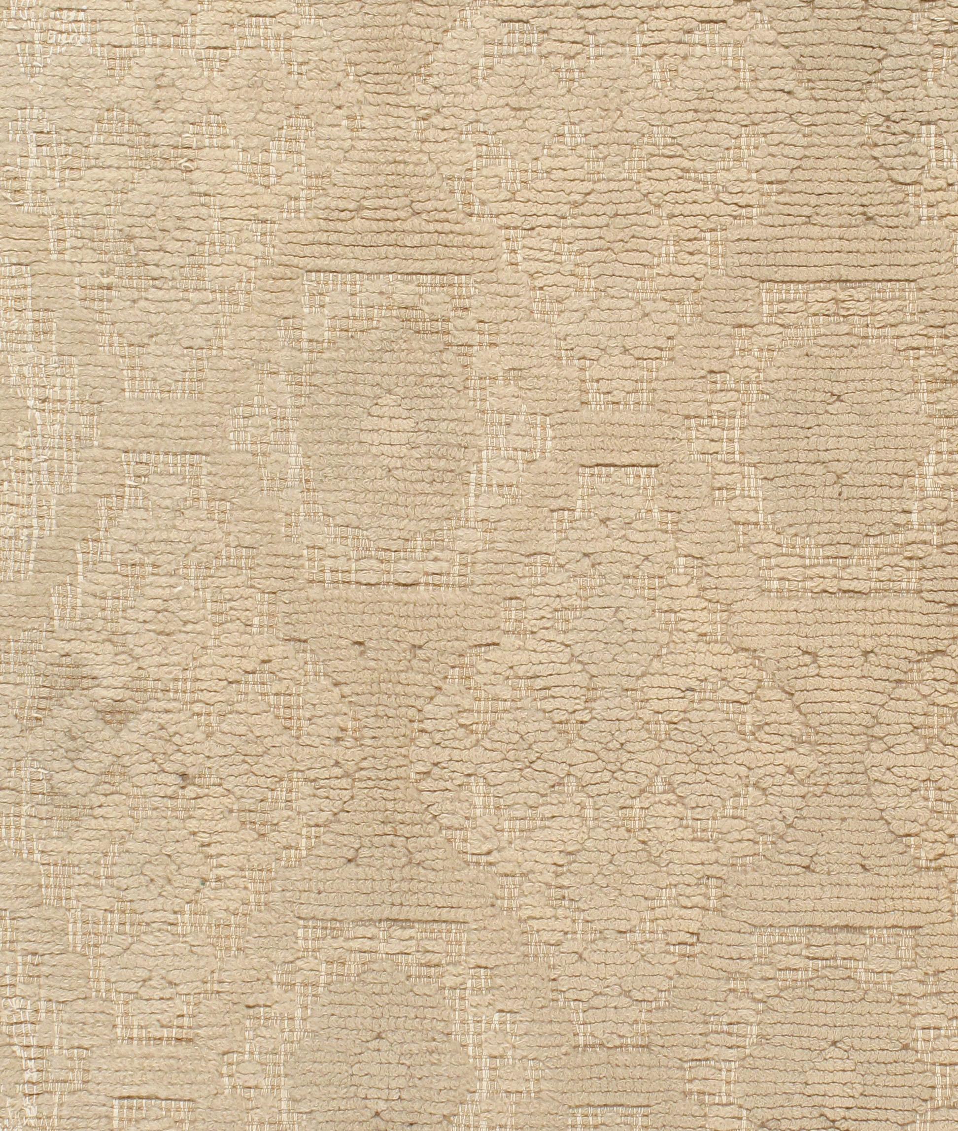 Noué à la main Tapis espagnol vintage 7' x 9'2 en vente