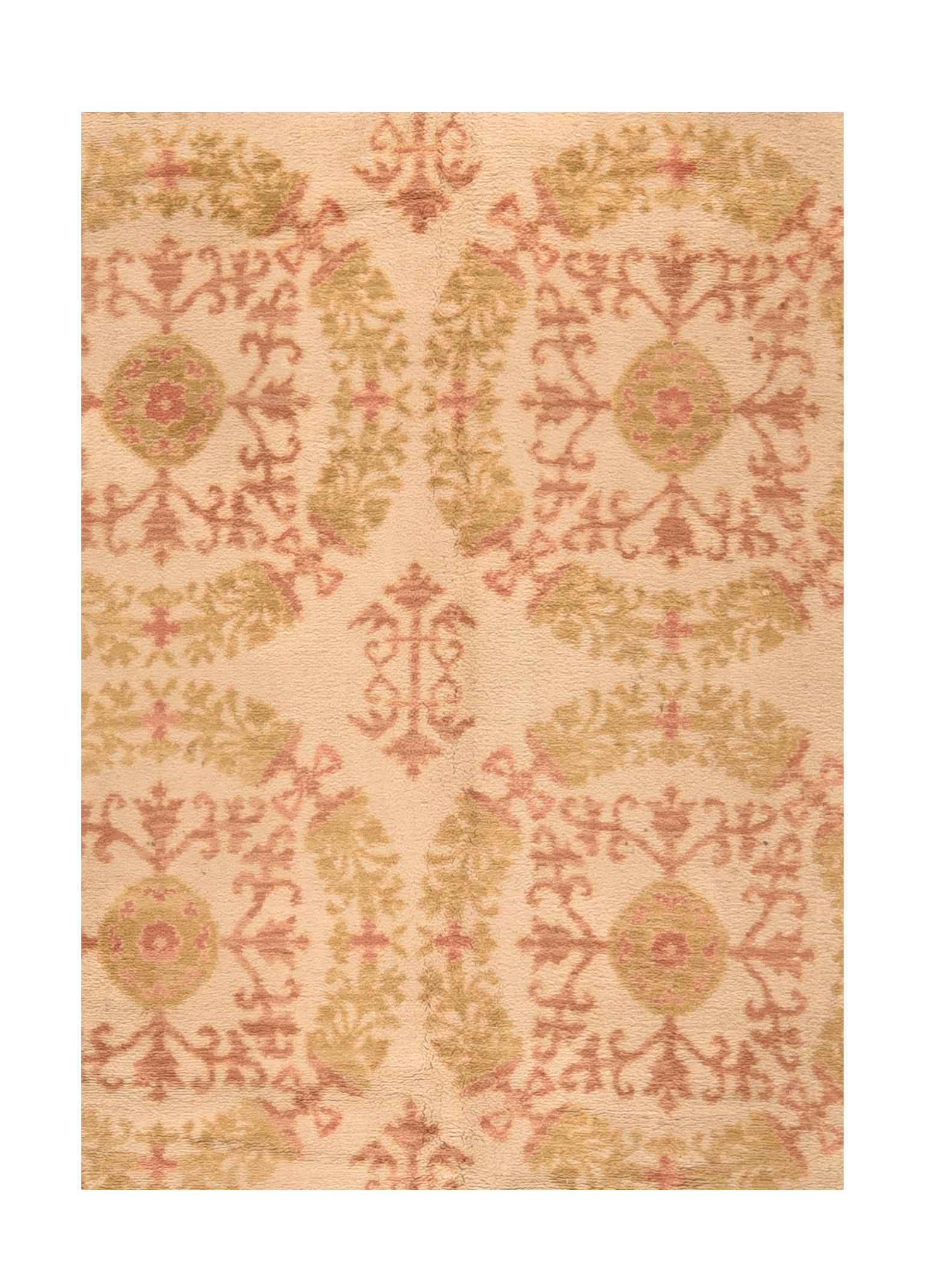 Spanischer Teppich 8'4'' x 11'8'' im Vintage-Stil im Zustand „Gut“ im Angebot in New York, NY
