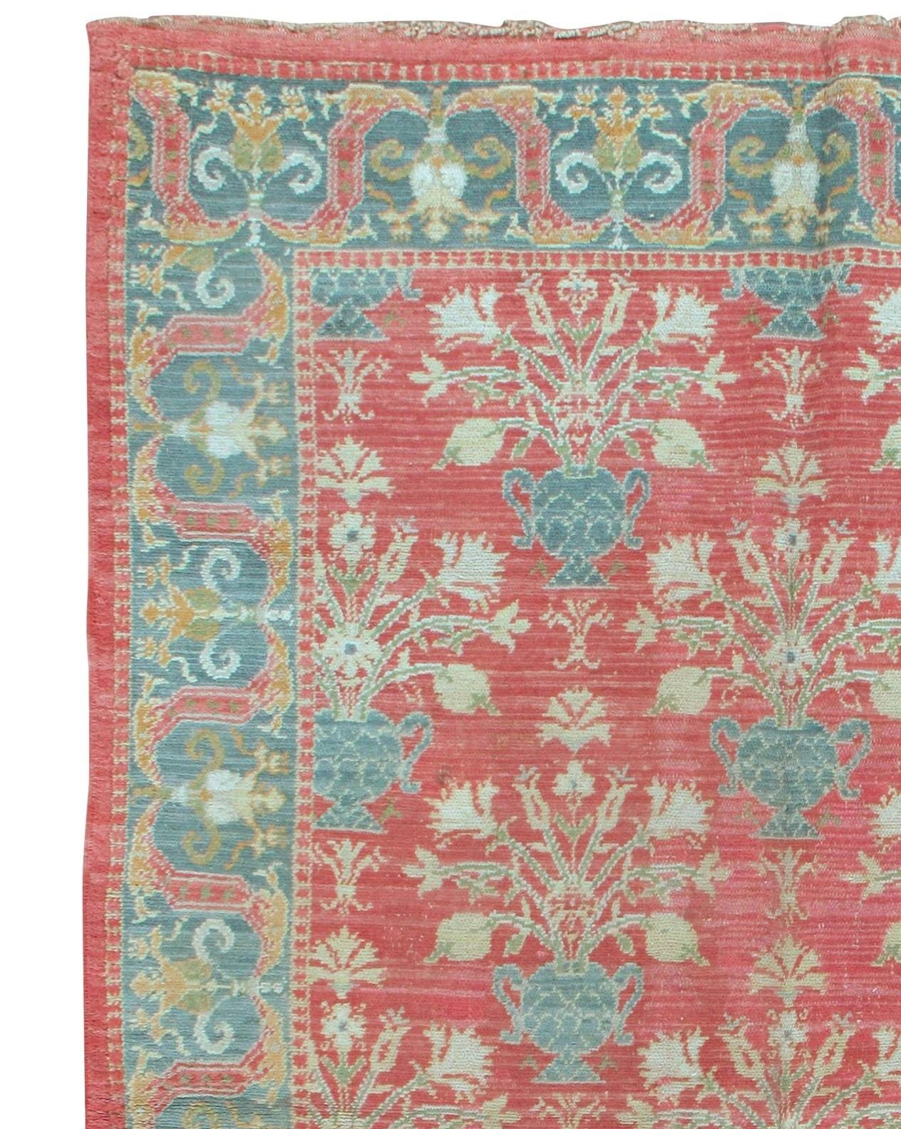 Spanischer Vintage-Teppich:: um 1940:: 5' x 7'4 (Wolle) im Angebot