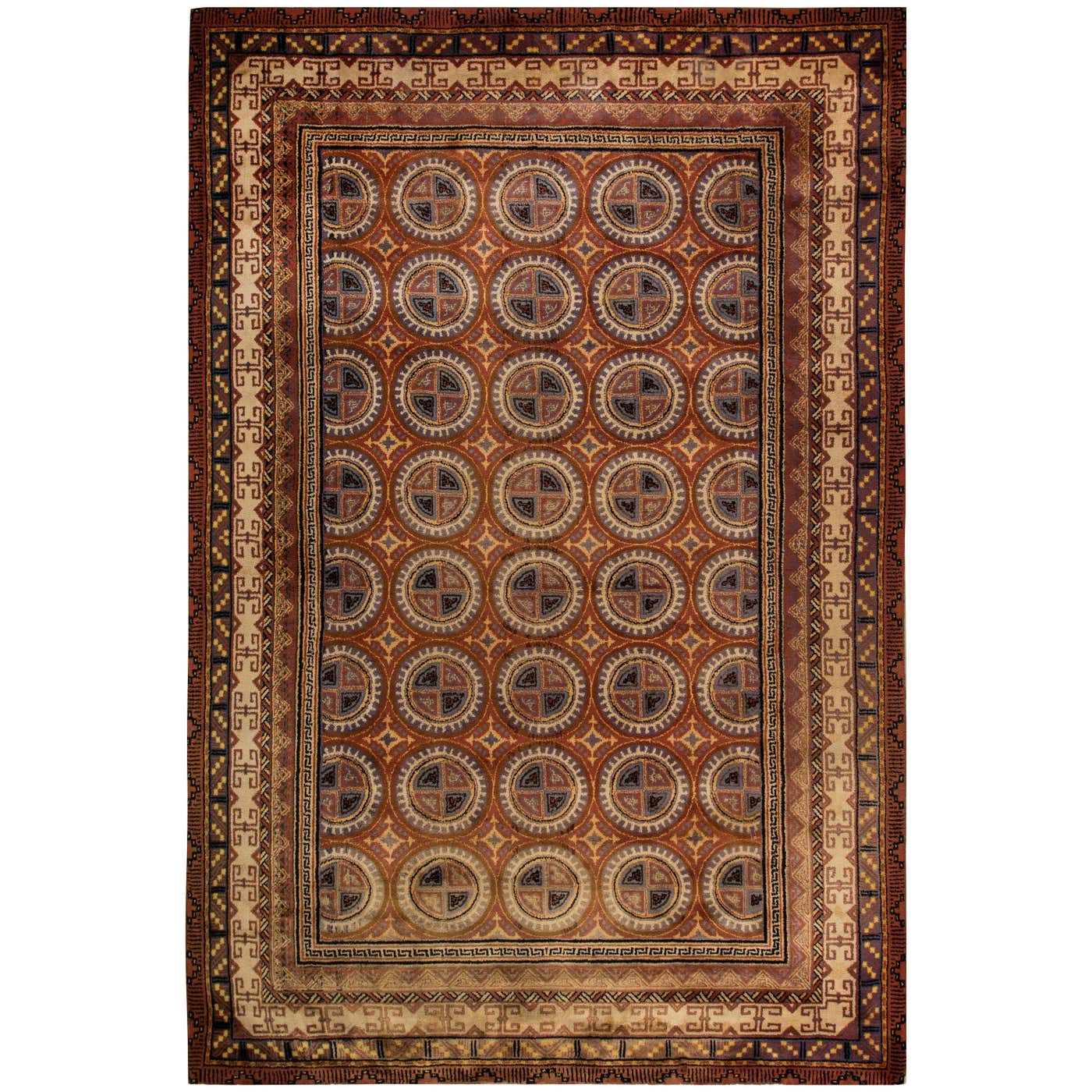 Vintage Spanish Handmade Wool Rug For Sale at 1stDibs | spanish rug ...